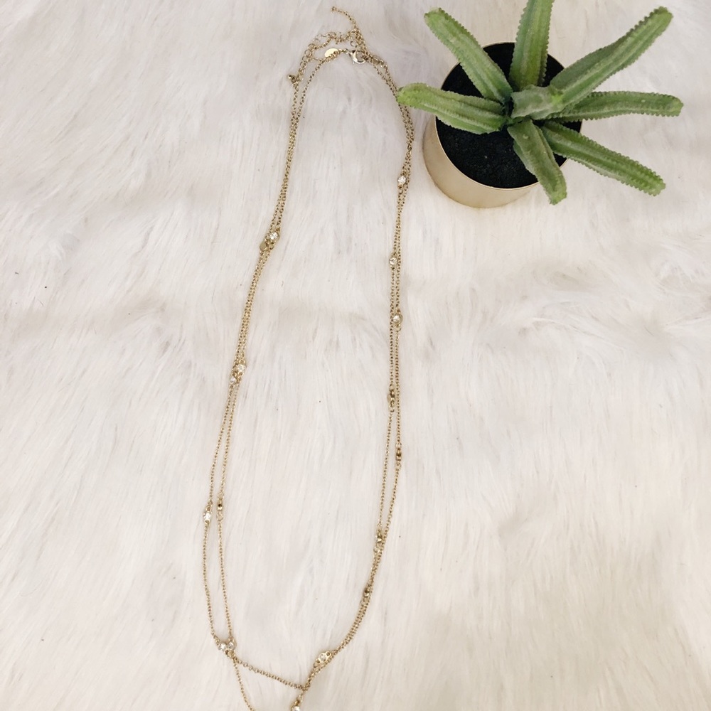 Long layered necklace